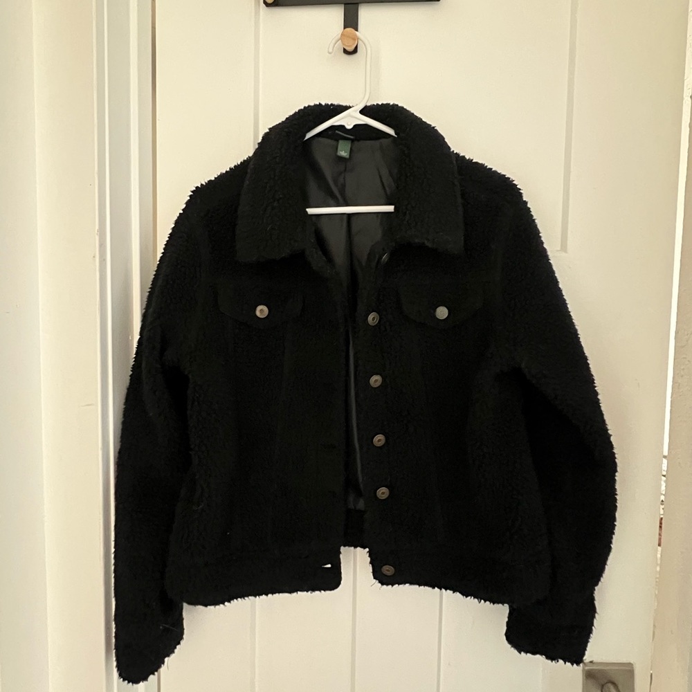Wild Fable Black Fuzzy Jacket